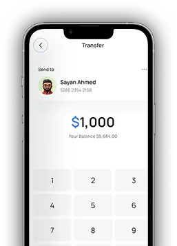 หน้าจอโอนเงิน